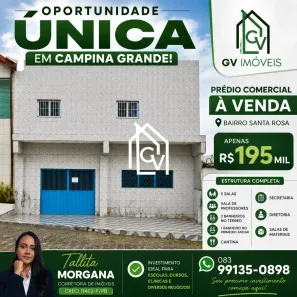 Prédio Comercial com 5 Quartos à venda, 136m² no Santa Rosa, Campina Grande