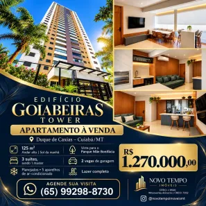 Apartamento com 3 Quartos à venda, 125m² no Duque de Caxias, Cuiabá