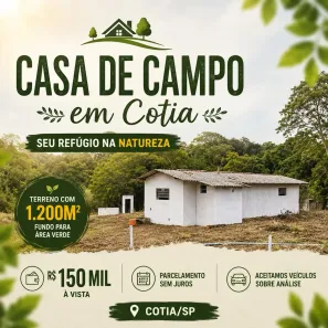 Fazenda/Sítio com 2 Quartos à venda, 826m² no Parque Caucaia (Caucaia do Alto), Cotia