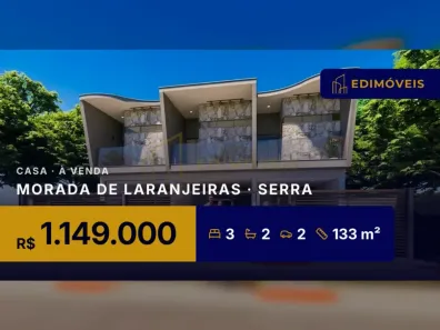 Casa com 3 Quartos à venda, 133m² no Morada de Laranjeiras, Serra