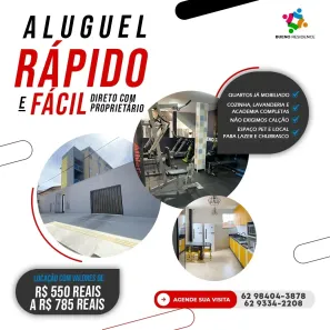 Kitnet com 1 Quarto para alugar, 25m² no Setor Sol Nascente, Goiânia