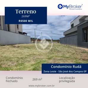 Lote/Terreno à venda, 269m² no Loteamento Floresta, São José dos Campos