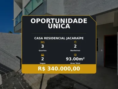 Casa com 3 Quartos à venda, 93m² no Residencial Jacaraípe, Serra