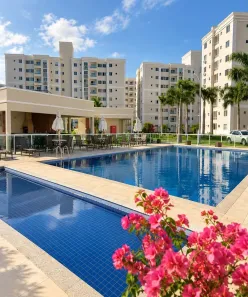 Apartamento com 2 Quartos para alugar, 52m² no Buraquinho, Lauro de Freitas