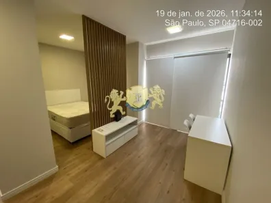 Flat com 1 Quarto para alugar, 34m² no Chácara Santo Antônio (Zona Sul), São Paulo