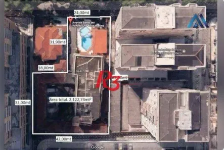 Lote/Terreno à venda, 2112m² no José Menino, Santos