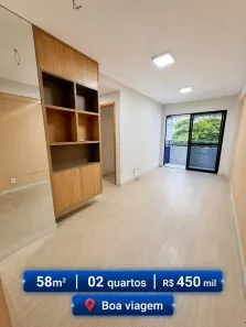 Apartamento com 2 Quartos à venda, 58m² no Boa Viagem, Recife