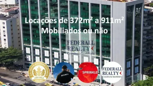 Sala Comercial para alugar, 372m² no Humaitá, Rio de Janeiro