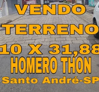 Lote/Terreno à venda, 317m² no Vila América, Santo André