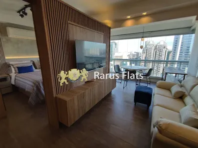 Flat com 1 Quarto para alugar, 55m² no Cidade Monções, São Paulo