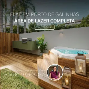 Apartamento com 1 Quarto à venda, 21m² no Porto de Galinhas, Ipojuca
