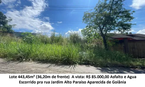 Lote/Terreno à venda, 443m² no Jardim Alto Paraíso, Aparecida de Goiânia