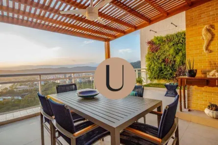 Cobertura com 4 Quartos para alugar, 268m² no Mar e Céu, Guarujá