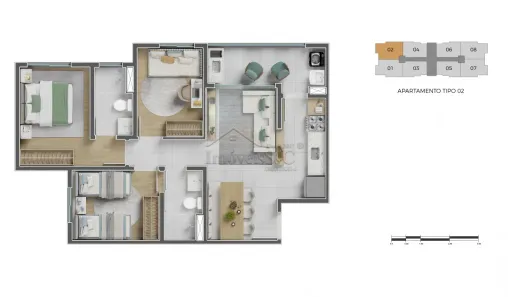 Apartamento com 3 Quartos à venda, 81m² no Palmeiras de São José, São José dos Campos