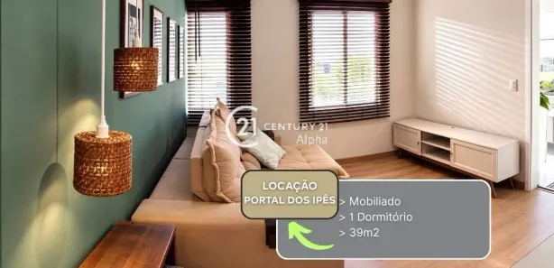 Apartamento com 1 Quarto para alugar, 39m² no Portais (Polvilho), Cajamar