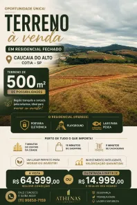 Lote/Terreno à venda, 500m² no Centro (Caucaia do Alto), Cotia