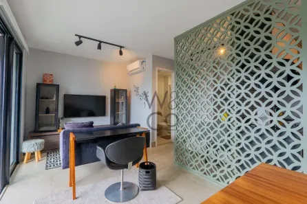 Apartamento com 1 Quarto para alugar, 37m² no Campo Belo, São Paulo