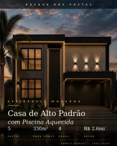 Casa de Condomínio com 5 Quartos à venda, 330m² no Parque do Jiqui, Parnamirim