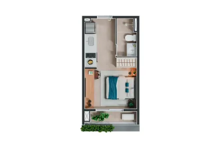 Apartamento com 1 Quarto à venda, 24m² no Pinheiros, São Paulo