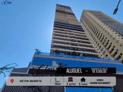Apartamento com 3 Quartos para alugar, 163m² no Setor Marista, Goiânia