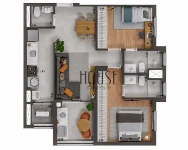 Apartamento com 2 Quartos à venda, 69m² no Jardim Paulistano, Sorocaba