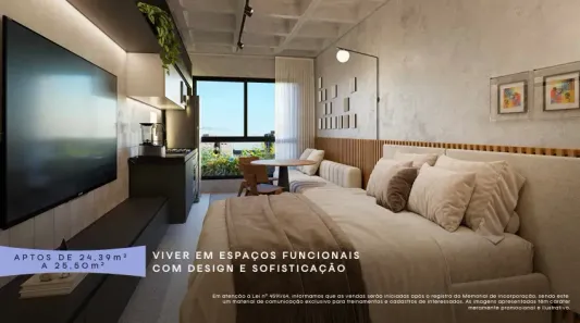 Apartamento com 1 Quarto à venda, 26m² no Boa Viagem, Recife