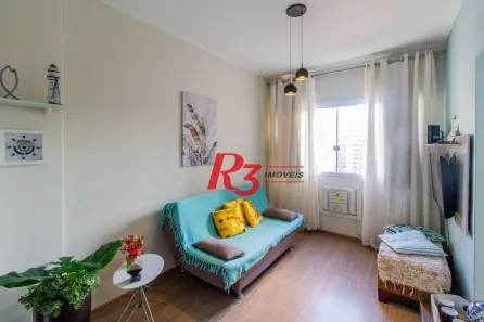 Apartamento com 1 Quarto para alugar, 40m² no Gonzaga, Santos