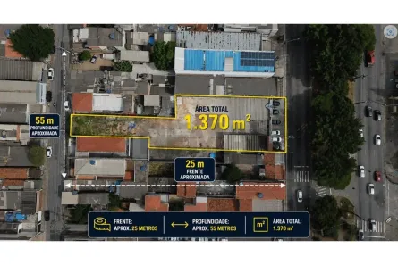 Lote/Terreno para alugar, 420m² no Vila Galvão, Guarulhos
