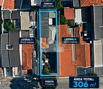 Lote/Terreno à venda, 306m² no Vila América, Santo André