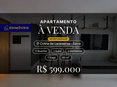Apartamento com 2 Quartos à venda, 60m² no Colina de Laranjeiras, Serra