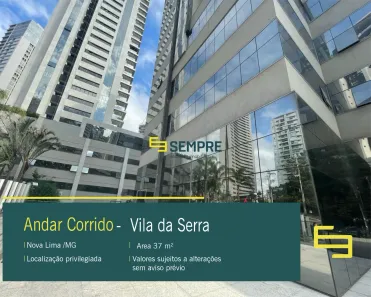Sala Comercial para alugar, 37m² no Vila da Serra, Nova Lima