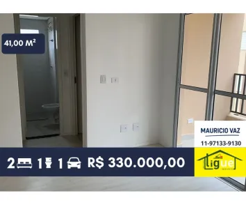 Apartamento com 2 Quartos à venda, 41m² no Jardim da Glória, Cotia