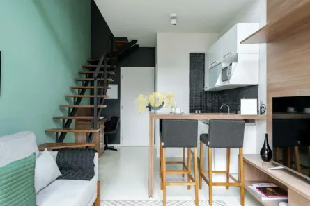 Flat com 1 Quarto à venda, 60m² no Cidade Monções, São Paulo