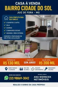 Casa com 3 Quartos à venda, 150m² no Cidade do Sol, Juiz de Fora