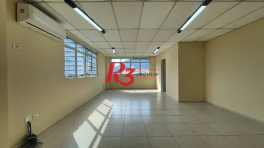 Sala Comercial para alugar, 58m² no Vila Mathias, Santos