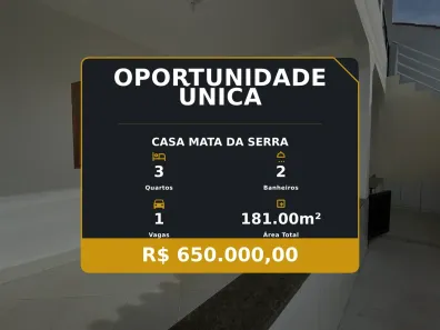 Casa com 3 Quartos à venda, 181m² no Mata da Serra, Serra