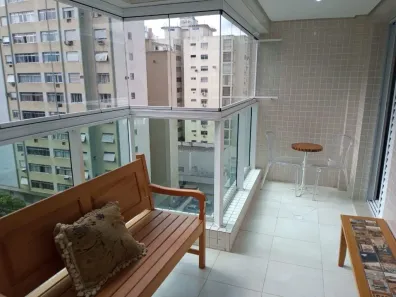Apartamento com 1 Quarto para alugar, 52m² no Gonzaga, Santos