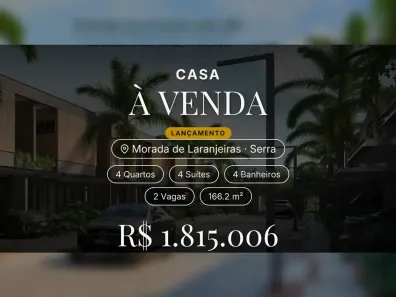 Casa com 4 Quartos à venda, 166m² no Morada de Laranjeiras, Serra