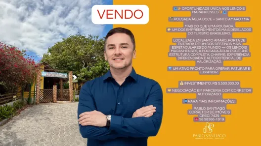 Imóvel Comercial com 19 Quartos à venda, 1139m² no Centro, Santo Amaro do Maranhão