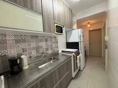Apartamento com 1 Quarto para alugar, 38m² no Canto do Forte, Praia Grande