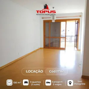 Apartamento com 3 Quartos para alugar, 130m² no Medianeira, Caxias do Sul