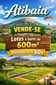 Lote/Terreno à venda, 600m² no Tanque, Atibaia