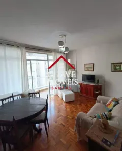 Apartamento com 2 Quartos para alugar, 86m² no Gonzaga, Santos