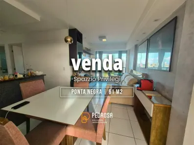 Apartamento com 2 Quartos à venda, 61m² no Ponta Negra, Natal