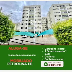 Apartamento com 2 Quartos para alugar, 60m² no Atrás da Banca, Petrolina