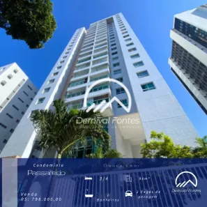 Apartamento com 3 Quartos à venda, 98m² no Tirol, Natal