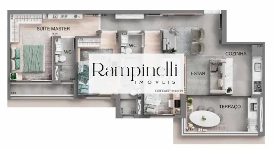 Apartamento com 3 Quartos à venda, 90m² no Alphagran Alphaville, Barueri