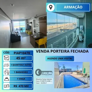 Apartamento com 1 Quarto à venda, 45m² no Jardim Armação, Salvador