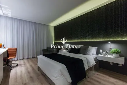 Flat com 1 Quarto à venda, 26m² no Cidade Monções, São Paulo