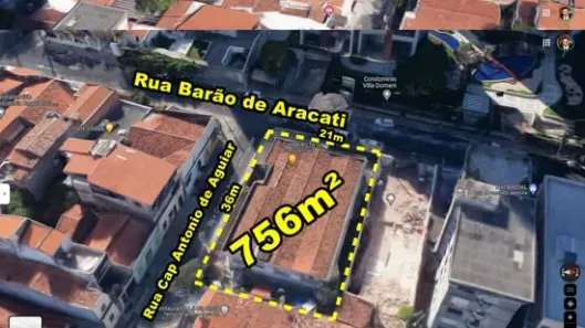Lote/Terreno à venda, 756m² no Aldeota, Fortaleza